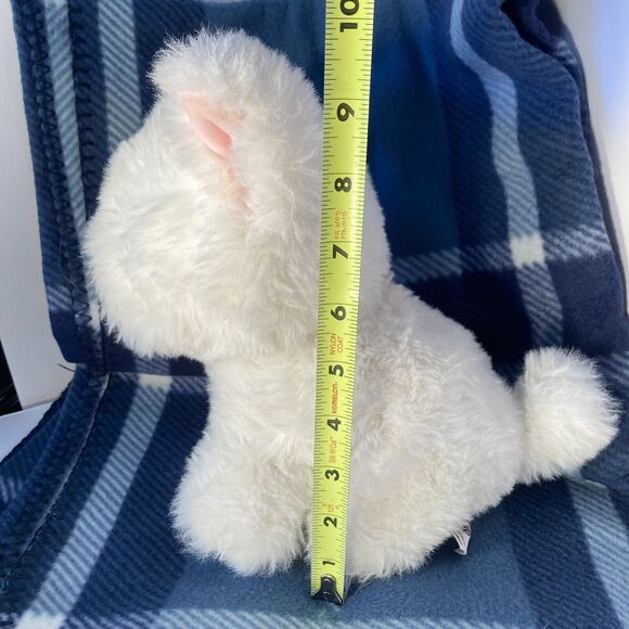 White Puppy Dog Plush Worlds Softest Plush 10” Pink Ears He Really Is Soft - Picture 4 of 4